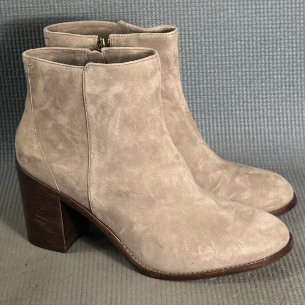 Trask Women’s Tinsley Suede Ankle‎ Heeled Boots Size 10